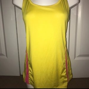 Yellow Racerback workout tank